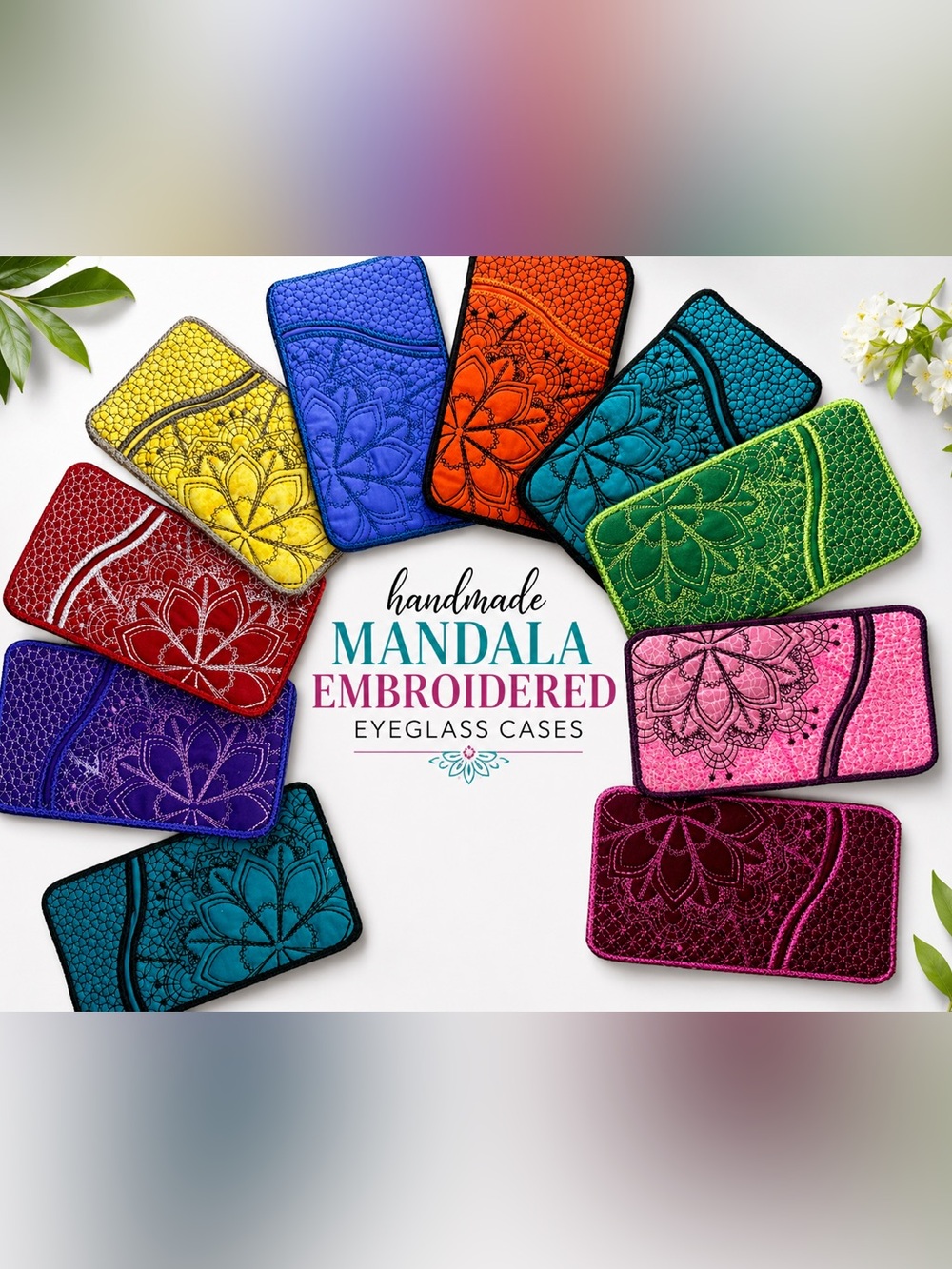 Handmade Mandala Custom Eye Glasses Case